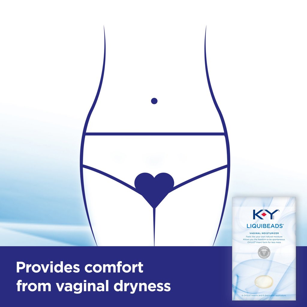 K-Y Liquibeads Vaginal Moisturizer, 6 Ov