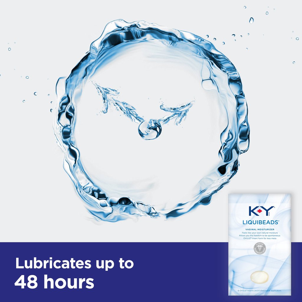 K-Y Liquibeads Vaginal Moisturizer, 6 Ov