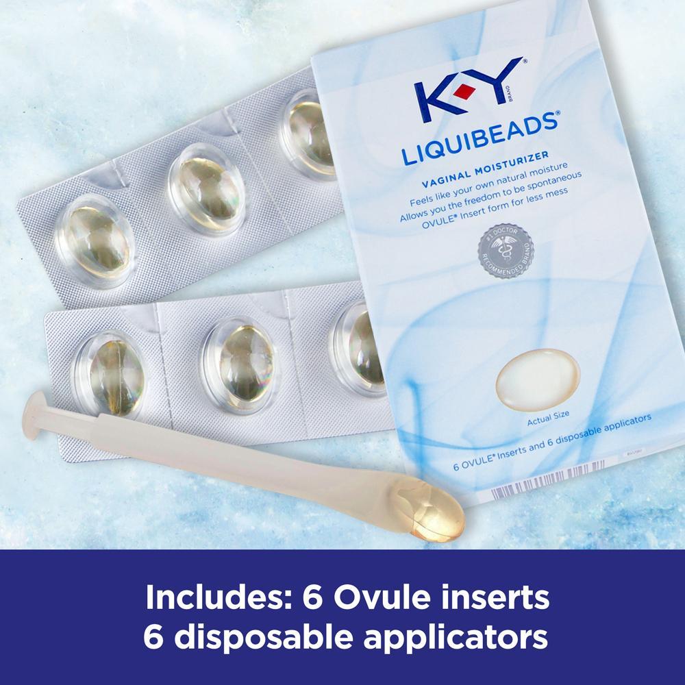 vaginal lubricant beads K-Y Silicone Personal Lubricant, Liquibeads Vaginal Moisturizer, For  Comfort & Sex (6 ct) Delivery or Pickup Near Me